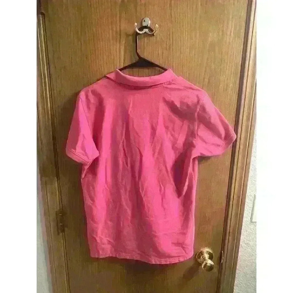 Boast Pink Pot Leaf Logo Golf Tennis Pickleball Polo Top L - Picture 5 of 7